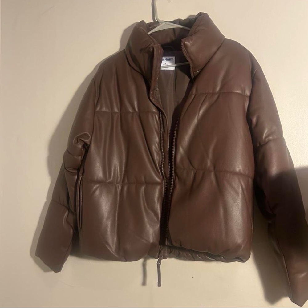 Old Navy Chocolate Brown Puffer Jacket
